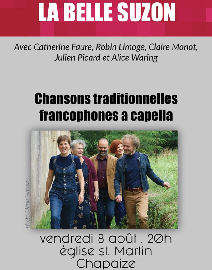 concert la belle Suzon à Chapaize